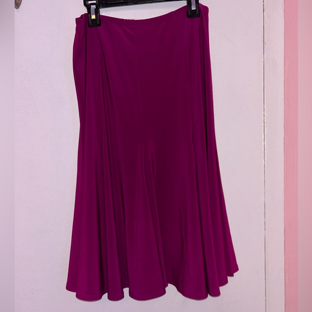 Magenta Circle/Skater Skirt